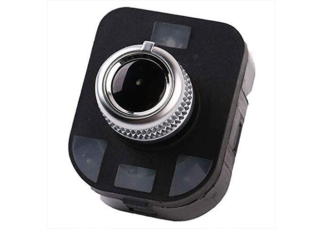  HAAP Rearview Mirror Chrome Adjust Switch Knob with Folding Fit for Audi A4 Q5 A5 RS5 8K0959565E