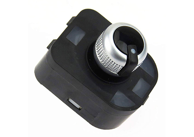  HAAP Rearview Mirror Chrome Adjust Switch Knob with Folding Fit for Audi A4 Q5 A5 RS5 8K0959565E
