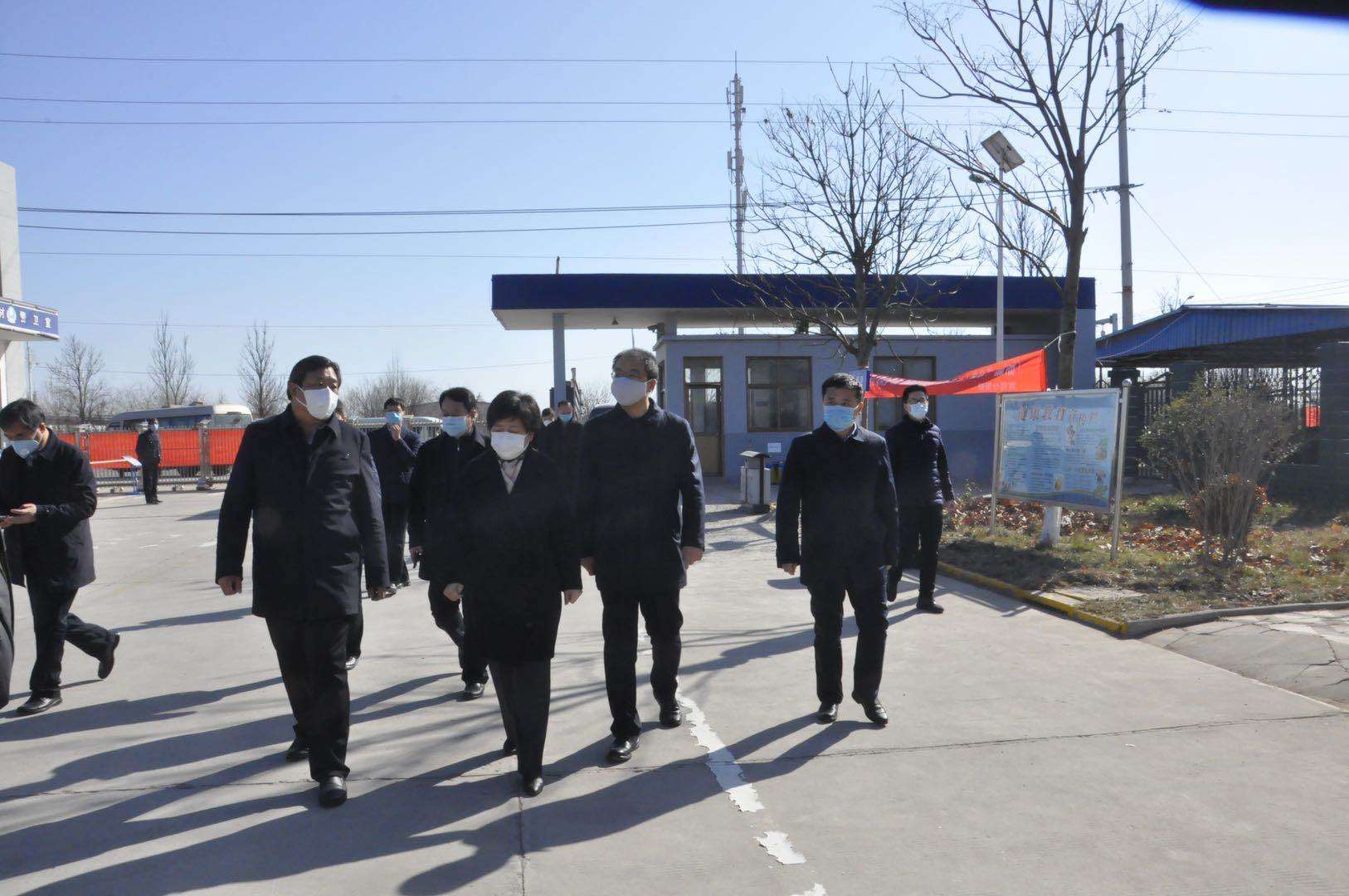 市政府副市長張學軍、邯鄲市商務(wù)局局長肖陽明在縣委書記董鳴鏑、縣長祁富強陪同下到鋼諾公司調(diào)研