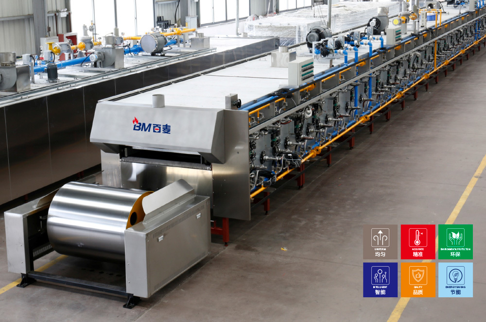 STEEL BAND AND MESH BELT OVEN