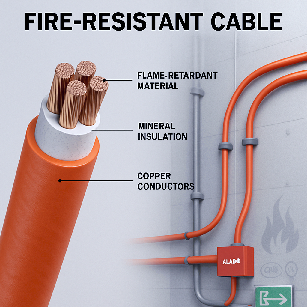 Fire-resistant mica cable tape
