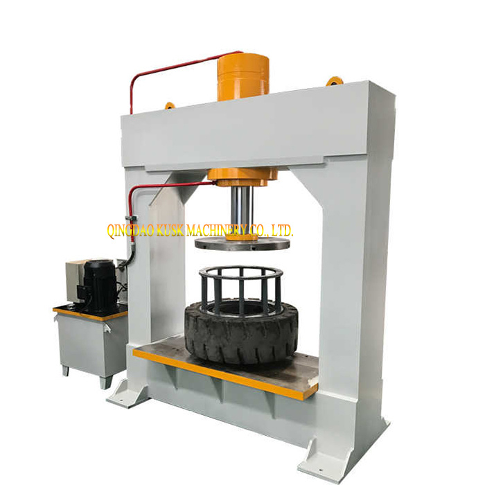 Forklift Solid Tire Removal Changer Hydraulic Press Repairing Tyre Machine H Gantry press