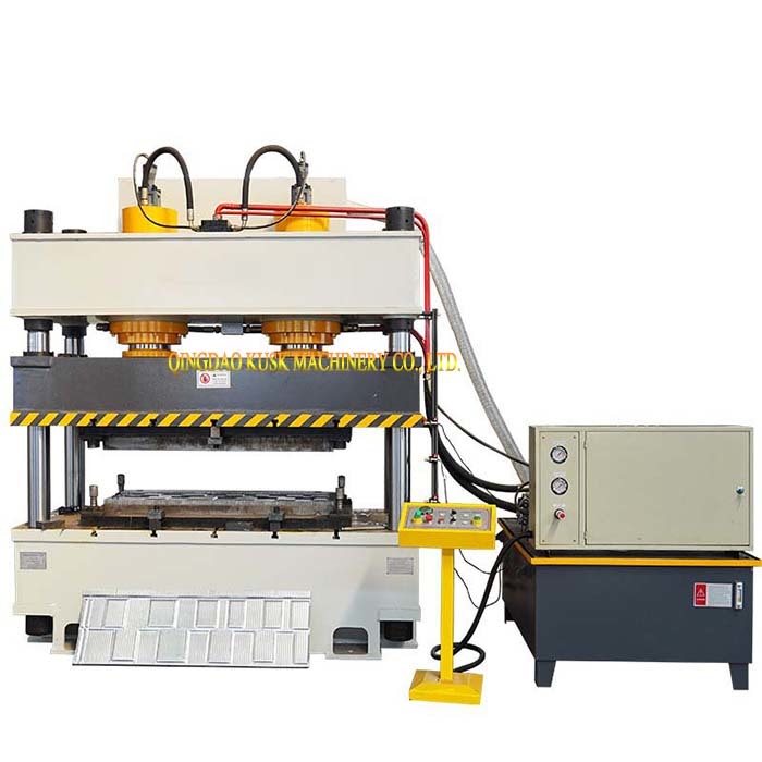 Metal Tile Hydraulic Press Color Stone Sandblasted Tile Making Machine Production Line