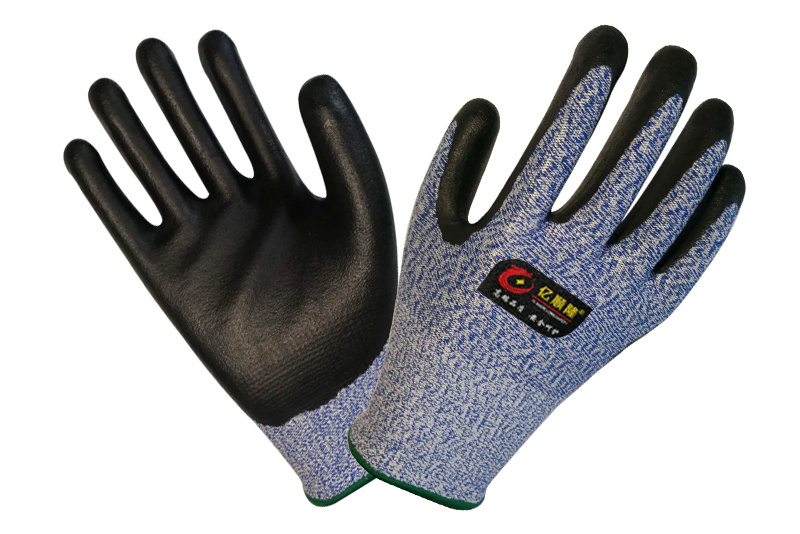 Knitted gloves dipped series-cutting-proof nitrile gloves