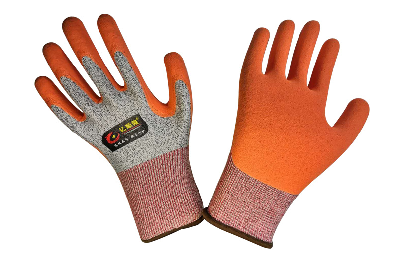 Knitted gloves dipped series-anti-cutting frosted gloves