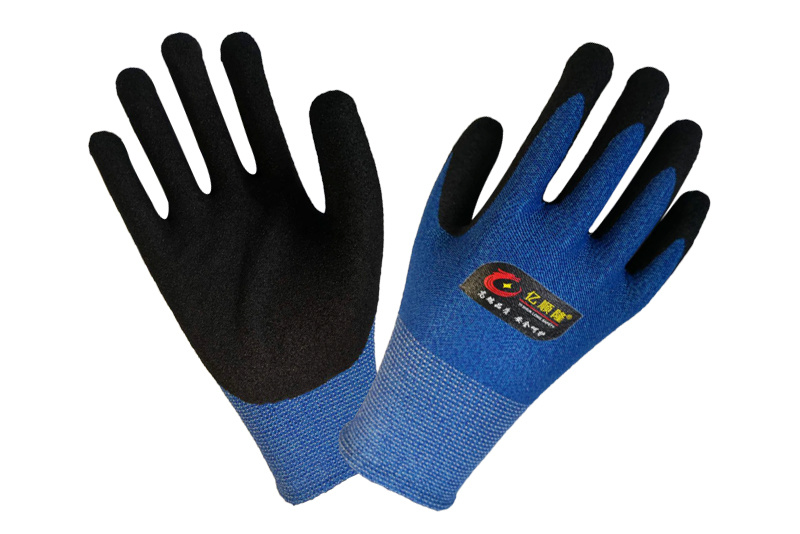 Knitted gloves dipped series-anti-cutting frosted gloves