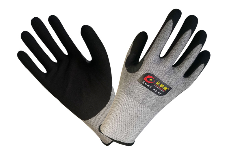 Knitted gloves dipped series-anti-cutting frosted gloves