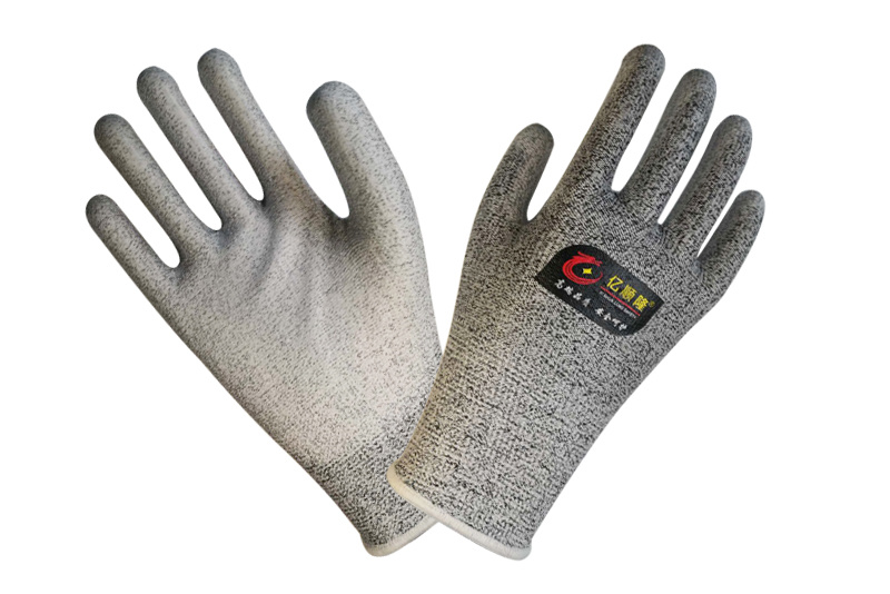 Knitted Gloves Dipping Series-PU Anti-cutting Gloves