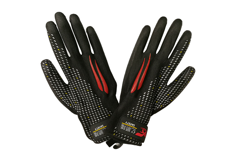 Knitted offset point plastic gloves series-personalized offset coated gloves
