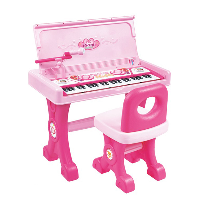 Piano Keyboard with Learning Table