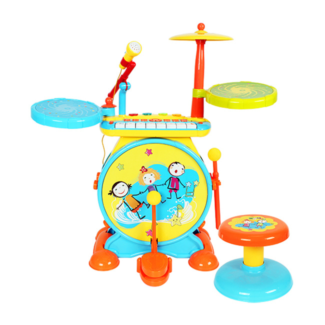 Rock Drum With Keyboard Set Jazz Drum
