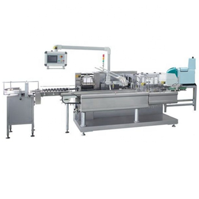 Automatic Horizontal Perfume Cosmetics Carton Box Packing Machine 