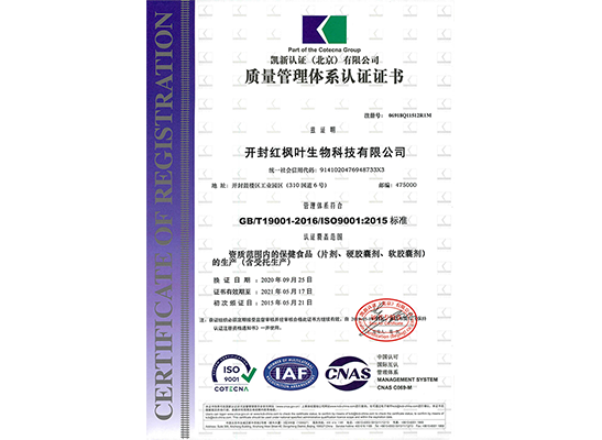 Quality management system certification Quality management system certification