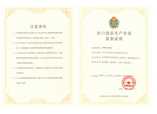 Export record certificate Export record certificate