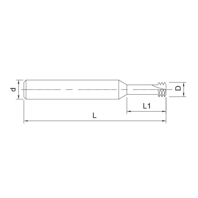 Hardened thread milling cutter
