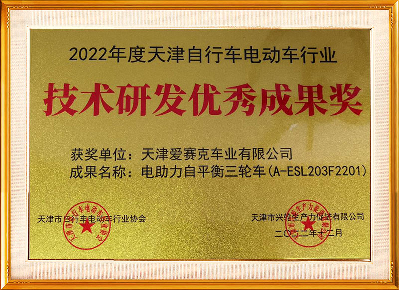 2022 - Outstanding Achievement Award for Technological Research and Development 2022 - Outstanding Achievement Award for Technological Research and Development