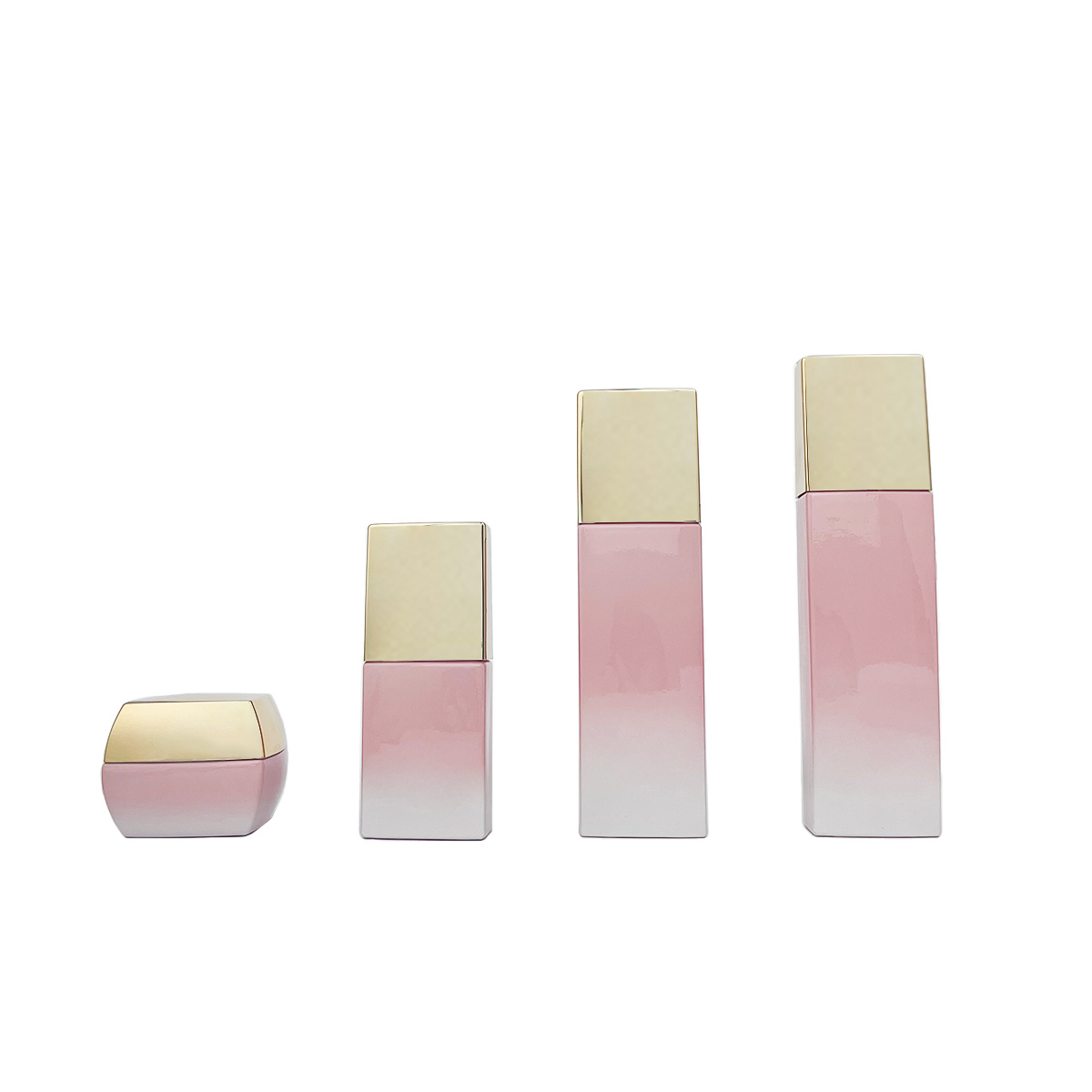 Face cream glass bottle