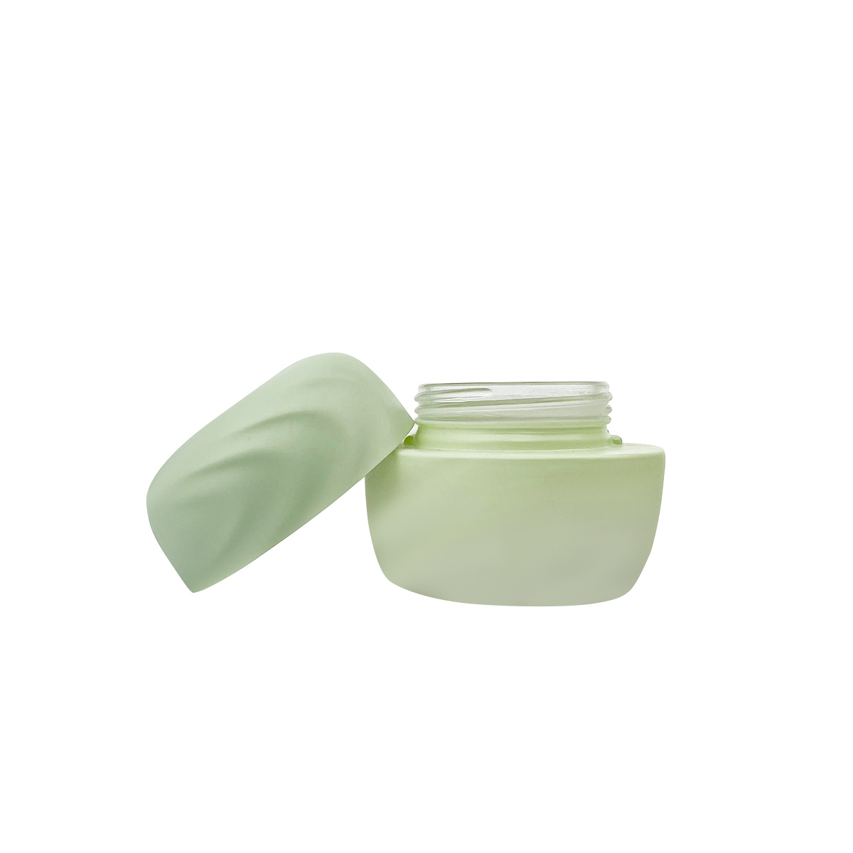 Face cream glass bottle