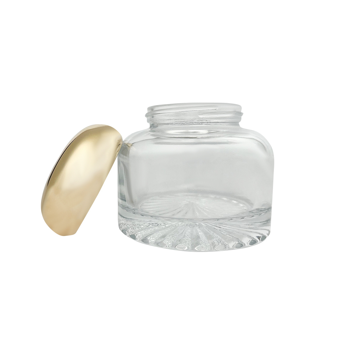 Face cream glass bottle