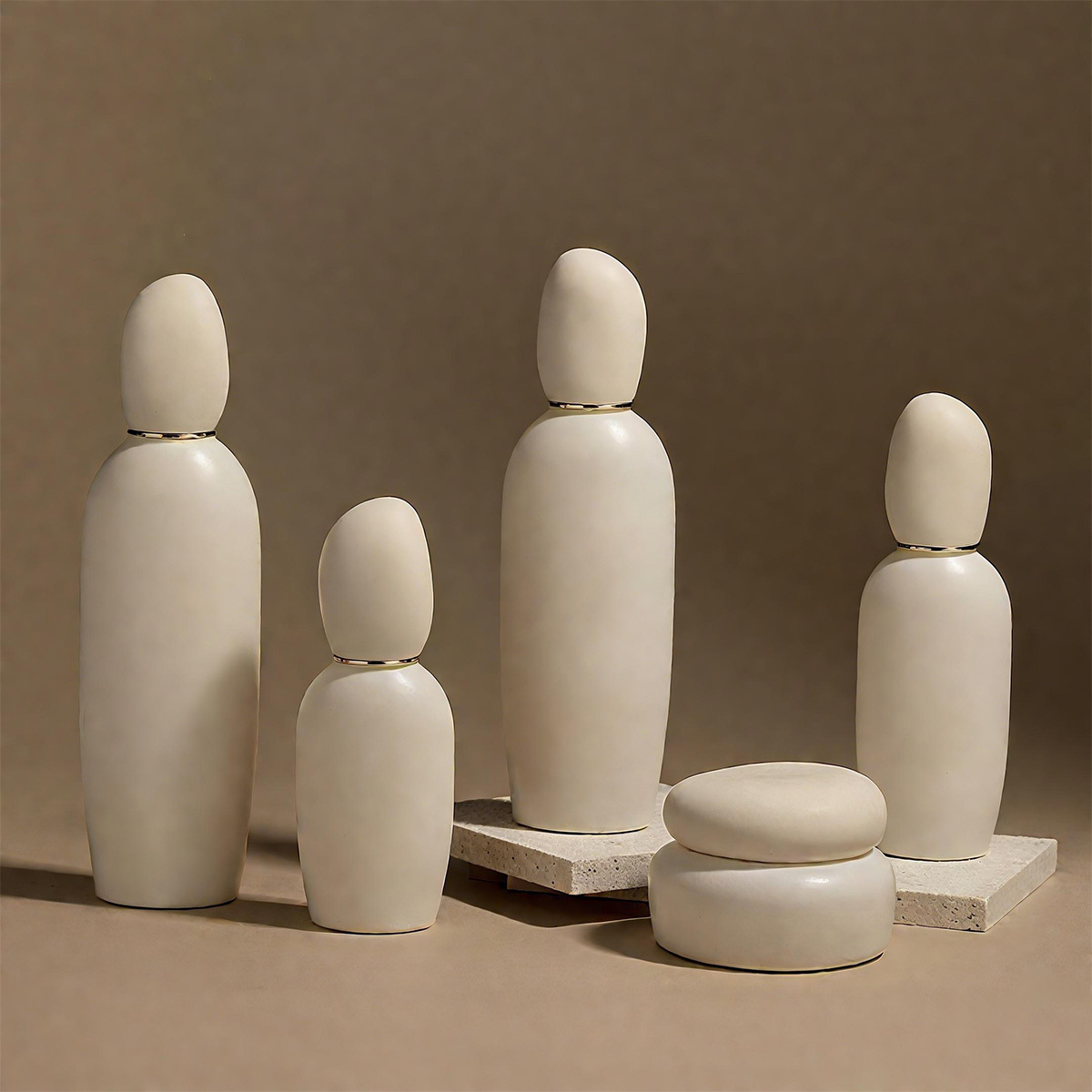 Face cream glass bottle
