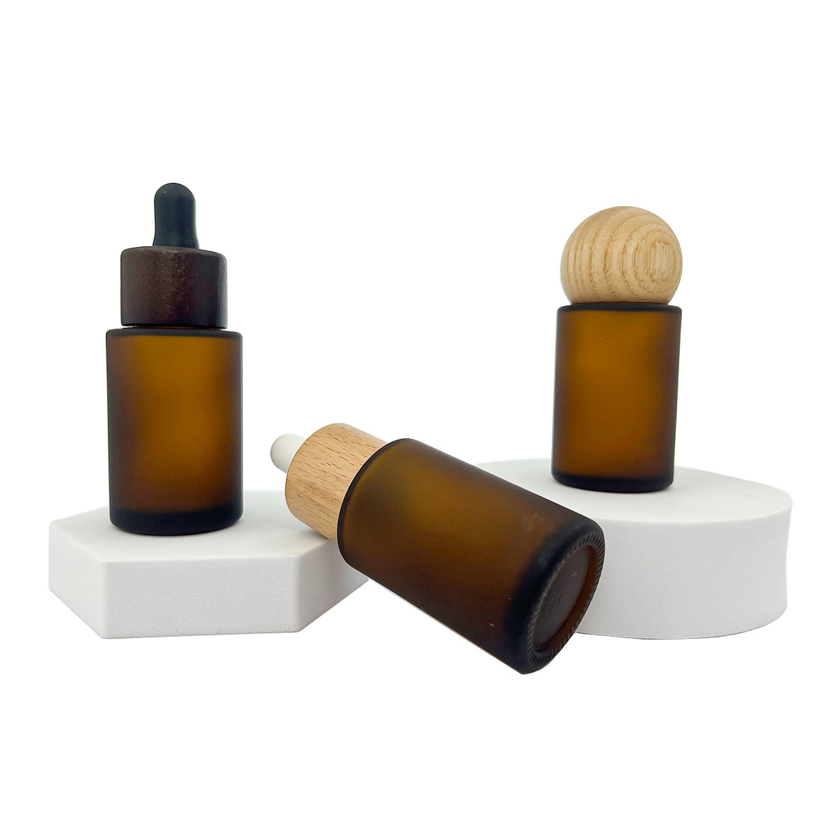 Dropper glass bottle