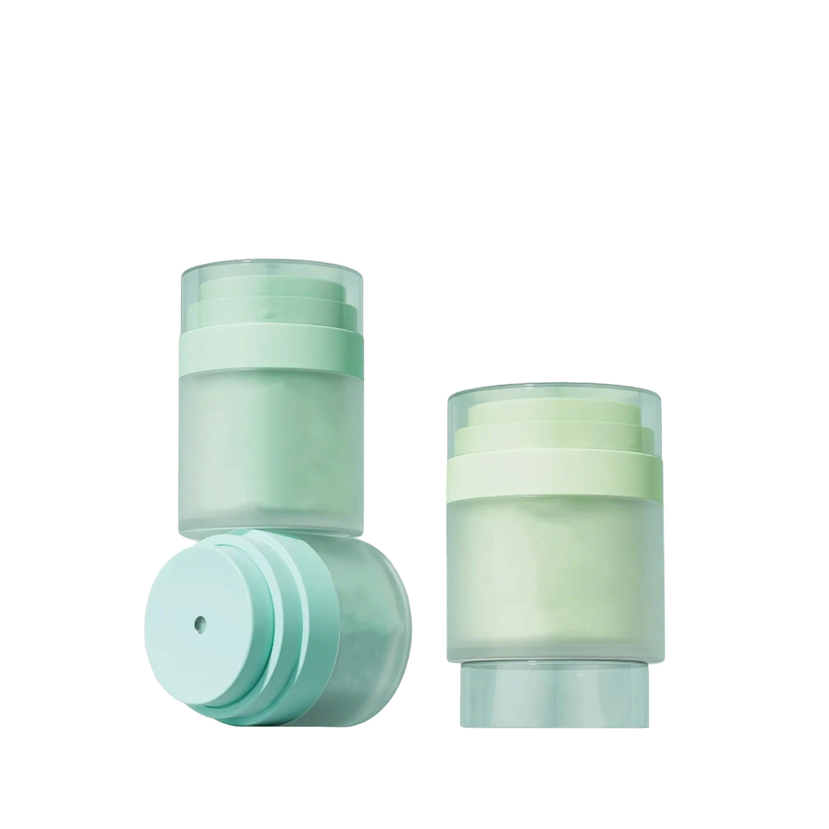 Face cream glass bottle