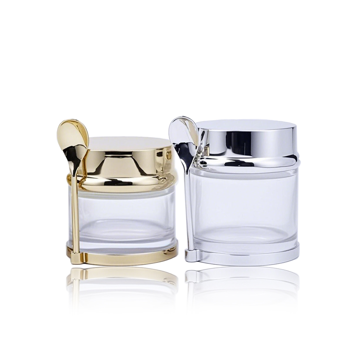 Face cream glass bottle