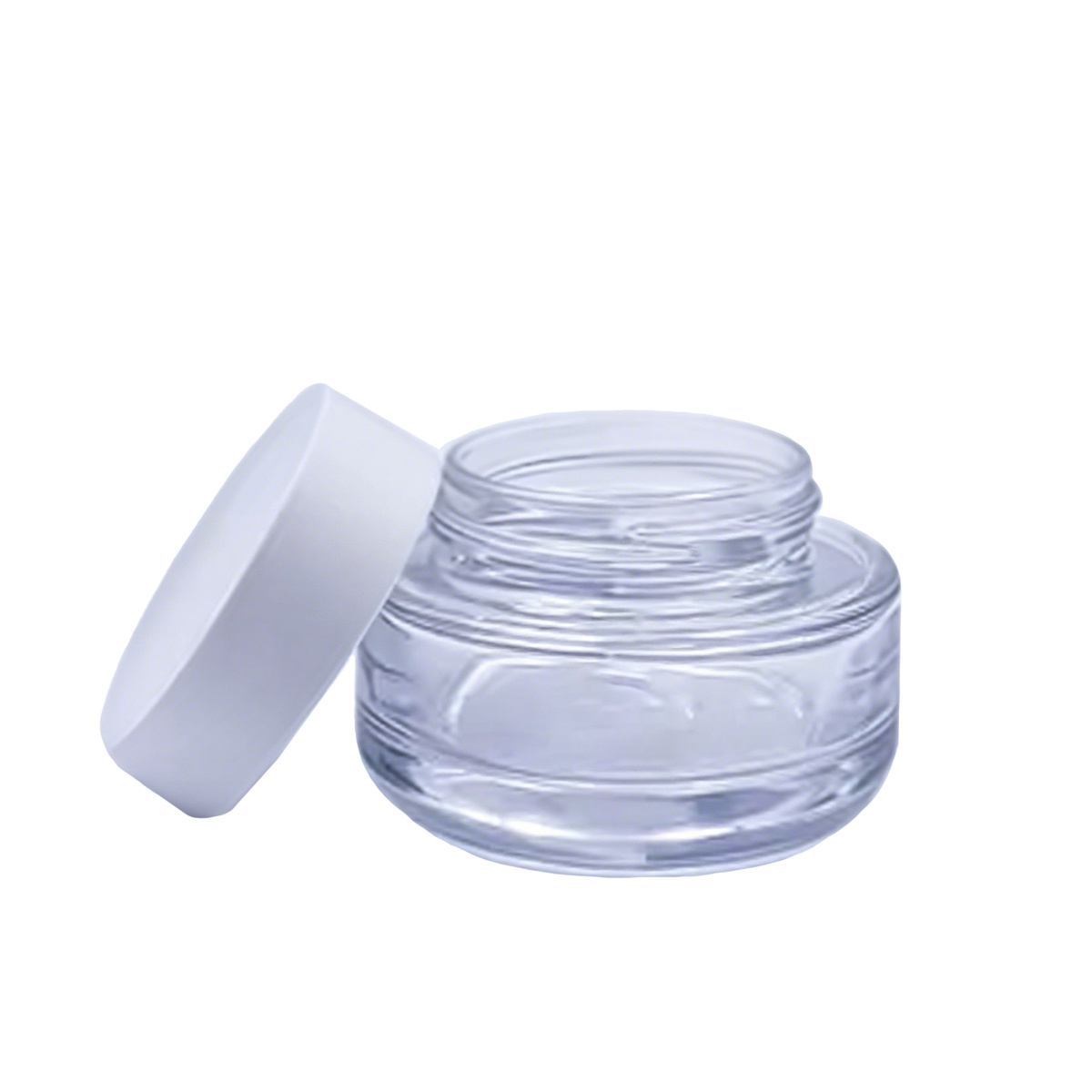 Face cream glass bottle