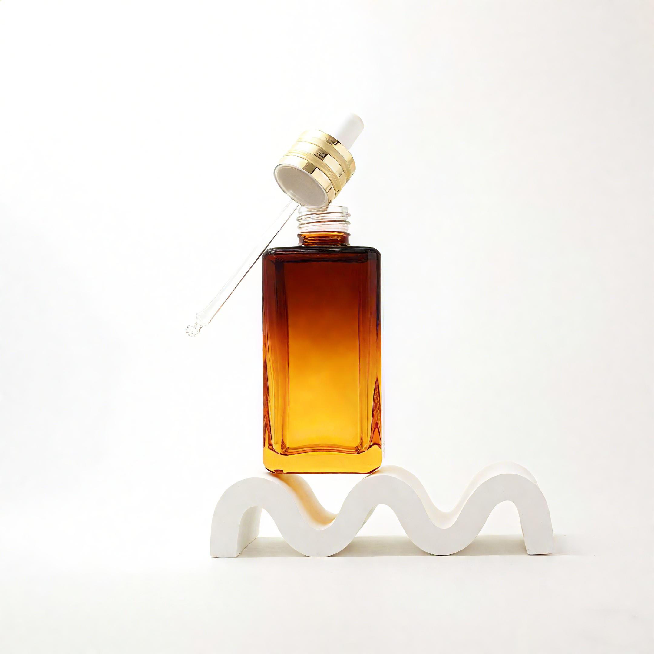 Dropper glass bottle