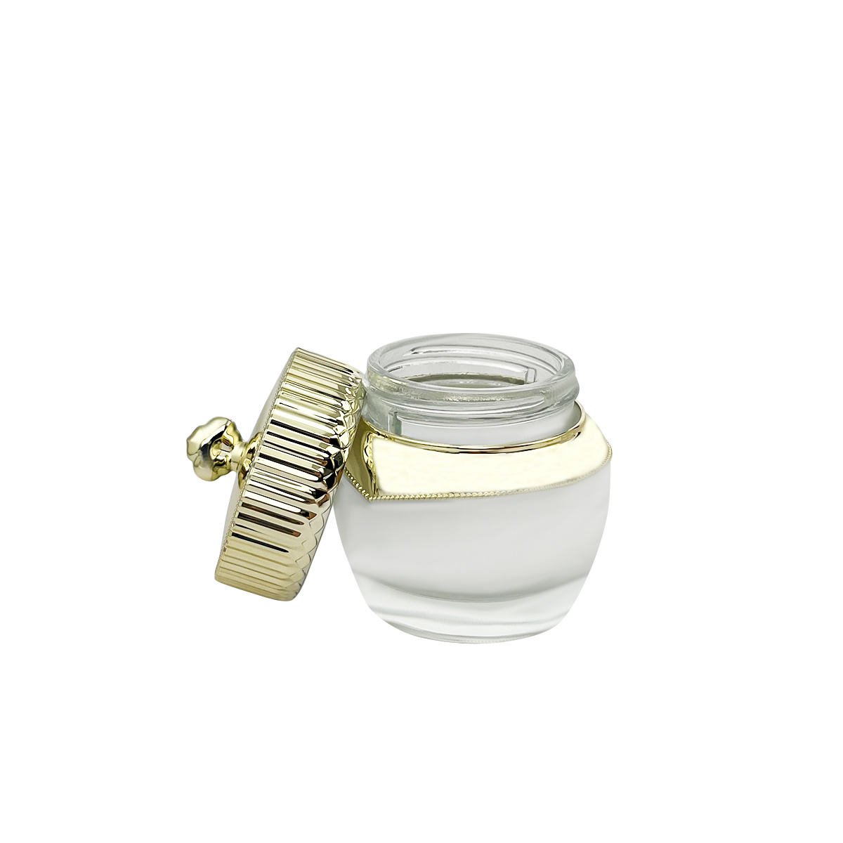 Face cream glass bottle