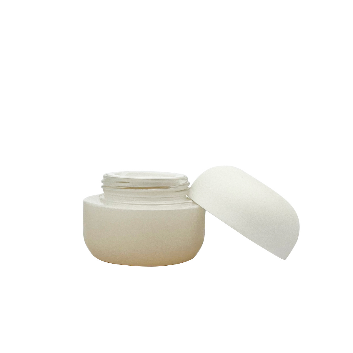 Face cream glass bottle