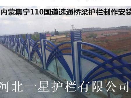 內(nèi)蒙集寧110國道速通橋梁護(hù)欄安裝