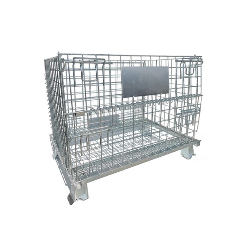 Folding storage cage