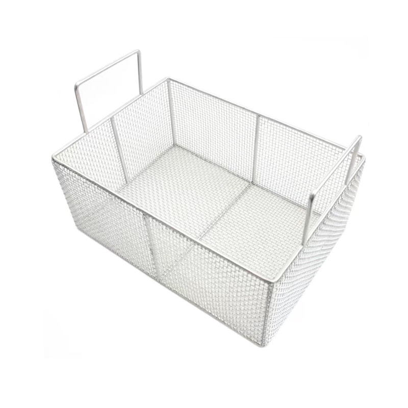 Stainless steel draining basket