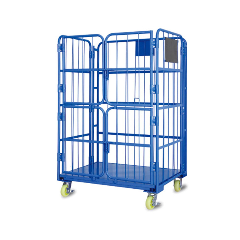 Folding logistics trolley