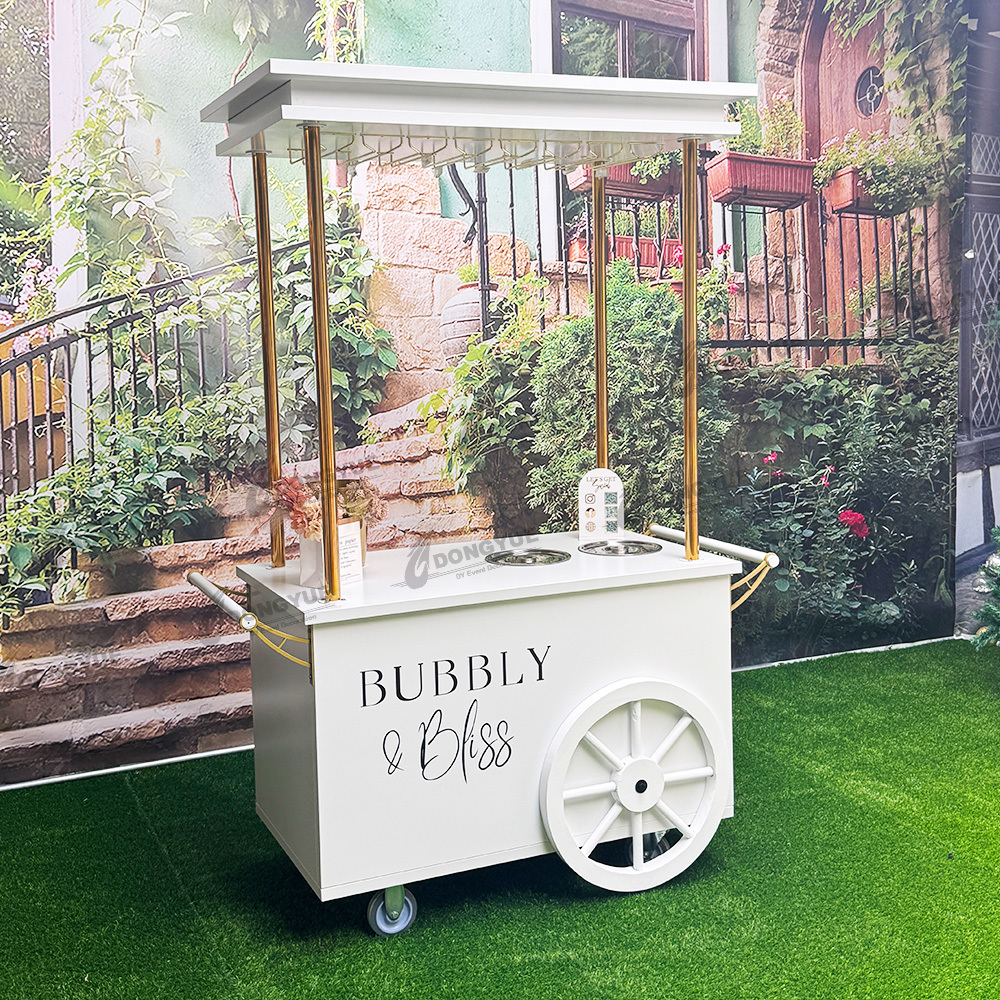 Champagne Cart with Custom Logo