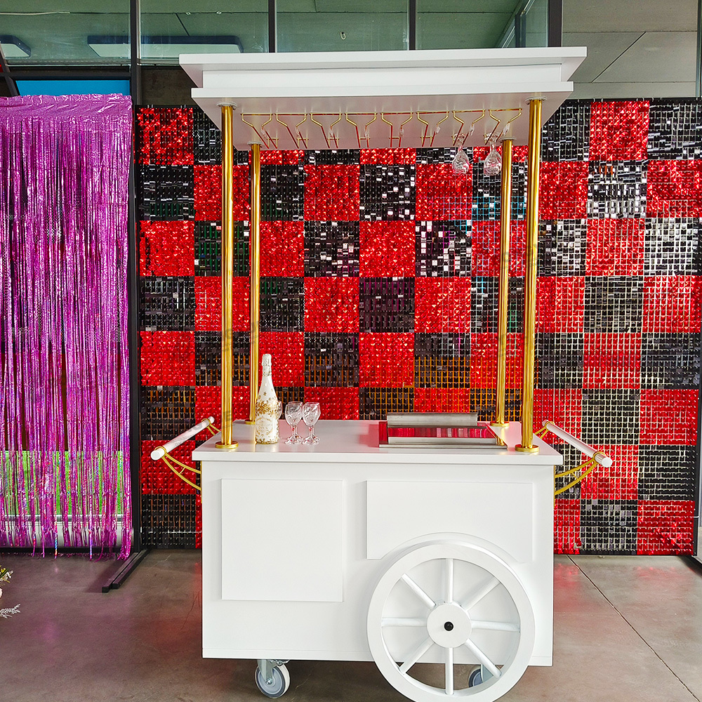 Custom Champagne Cart with Ice Box