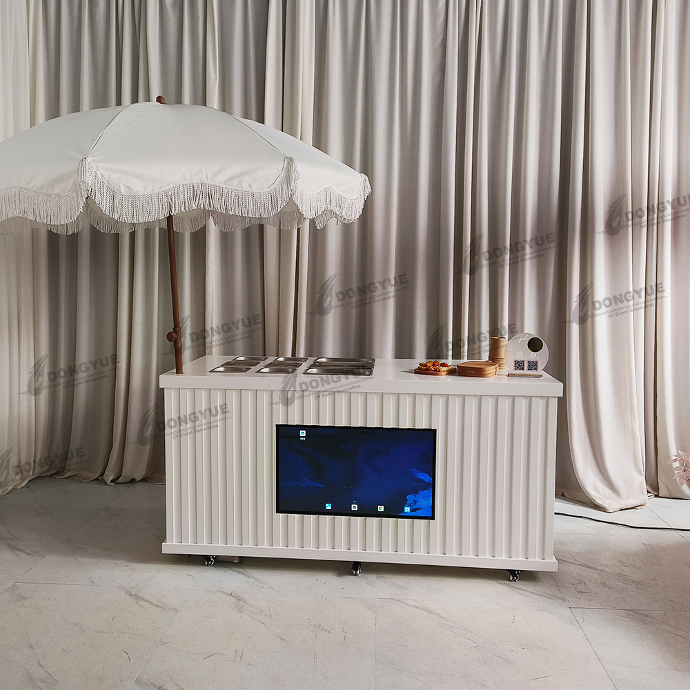 Mobile Charcuterie Cart with Led Screen