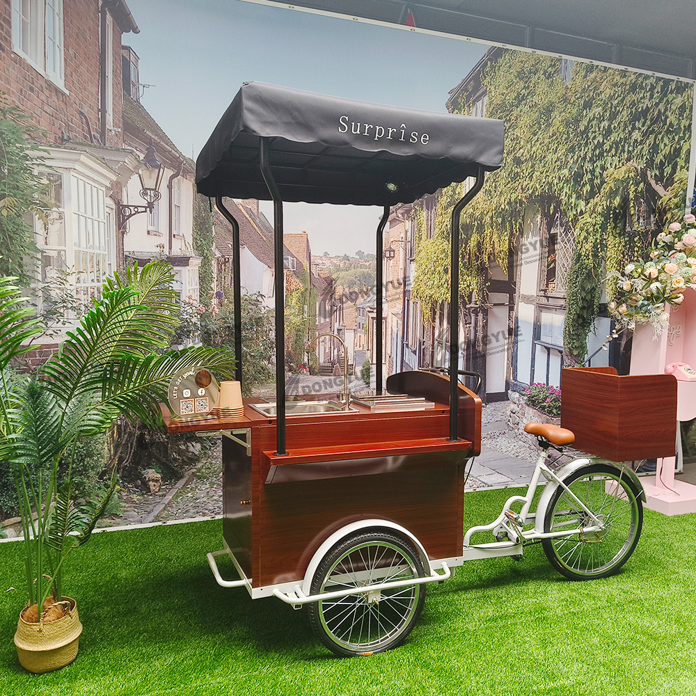 Custom Coffee Bike Cart