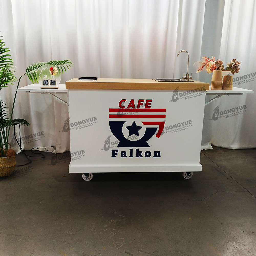 Coffee Bar Cart with Water System
