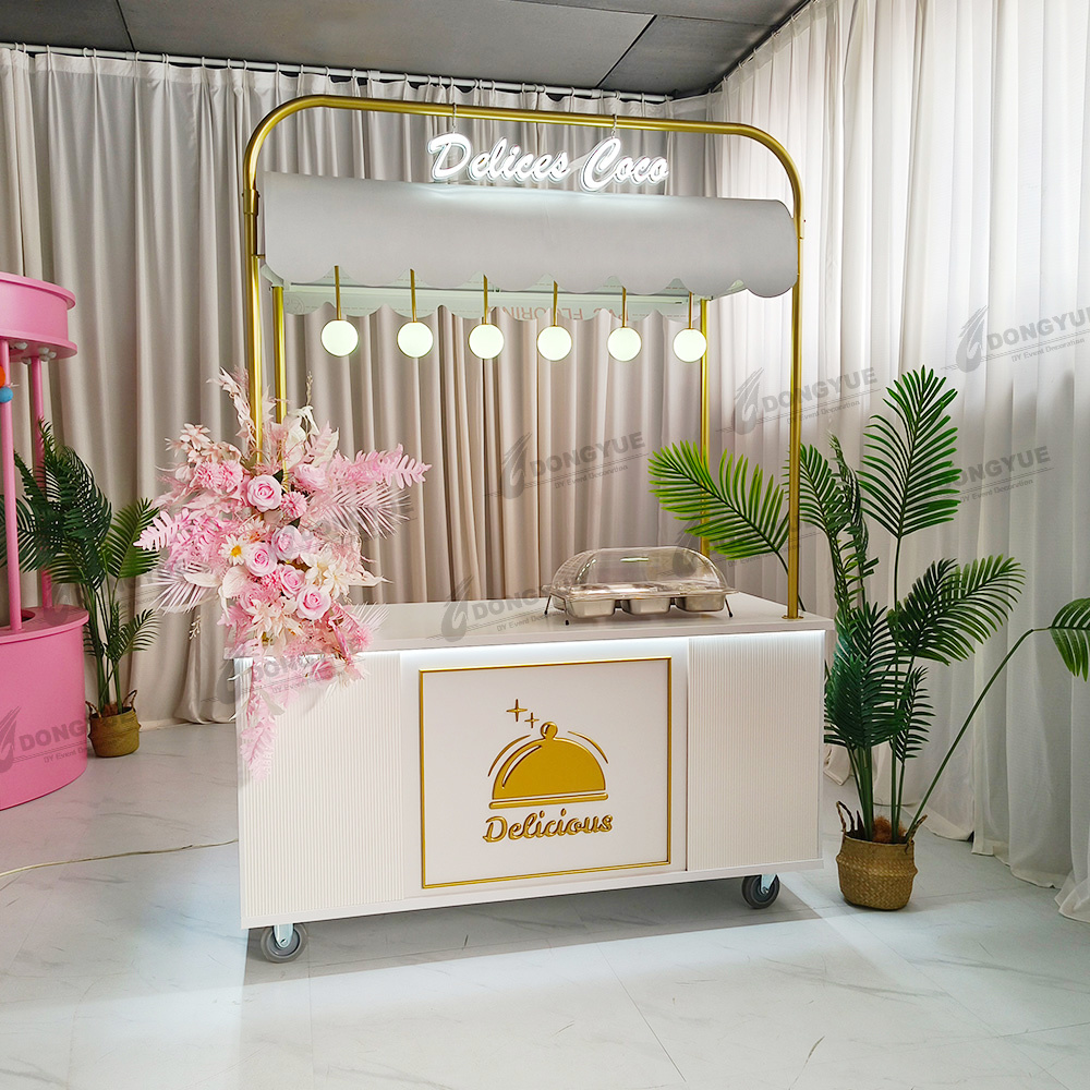 Custom design charcuterie cart with light