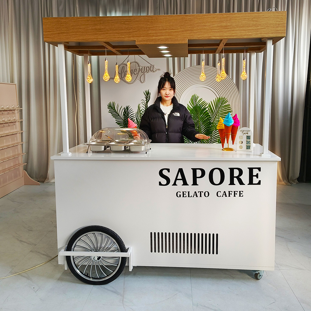 Custom ice cream cart
