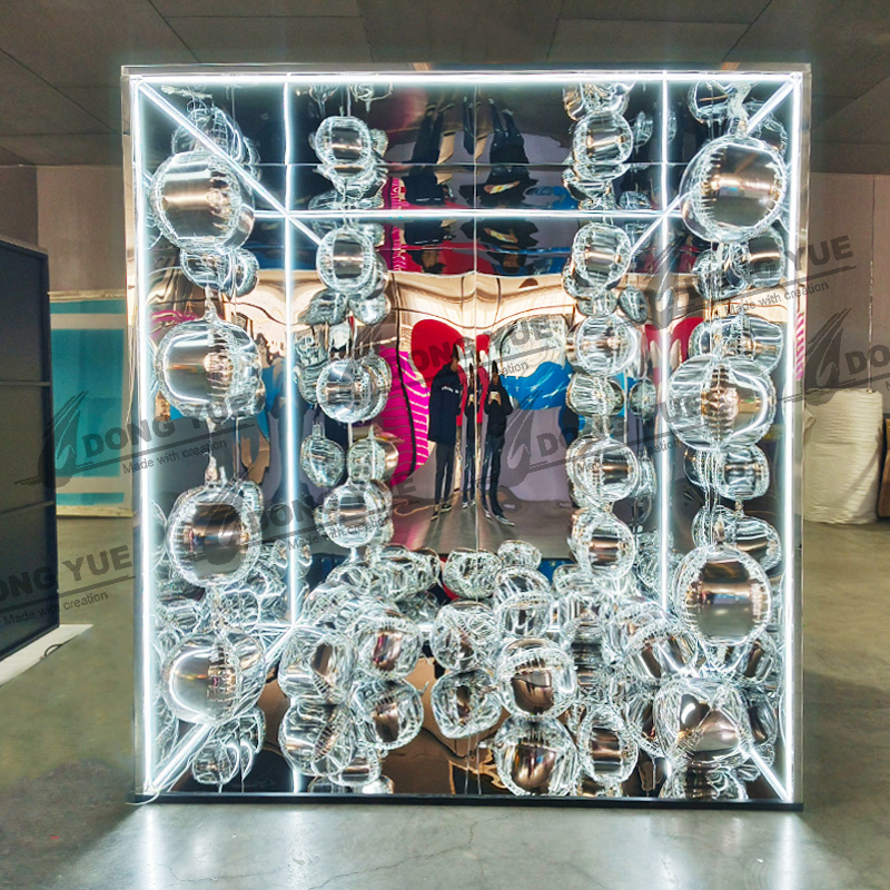 Led light mirror photo booth