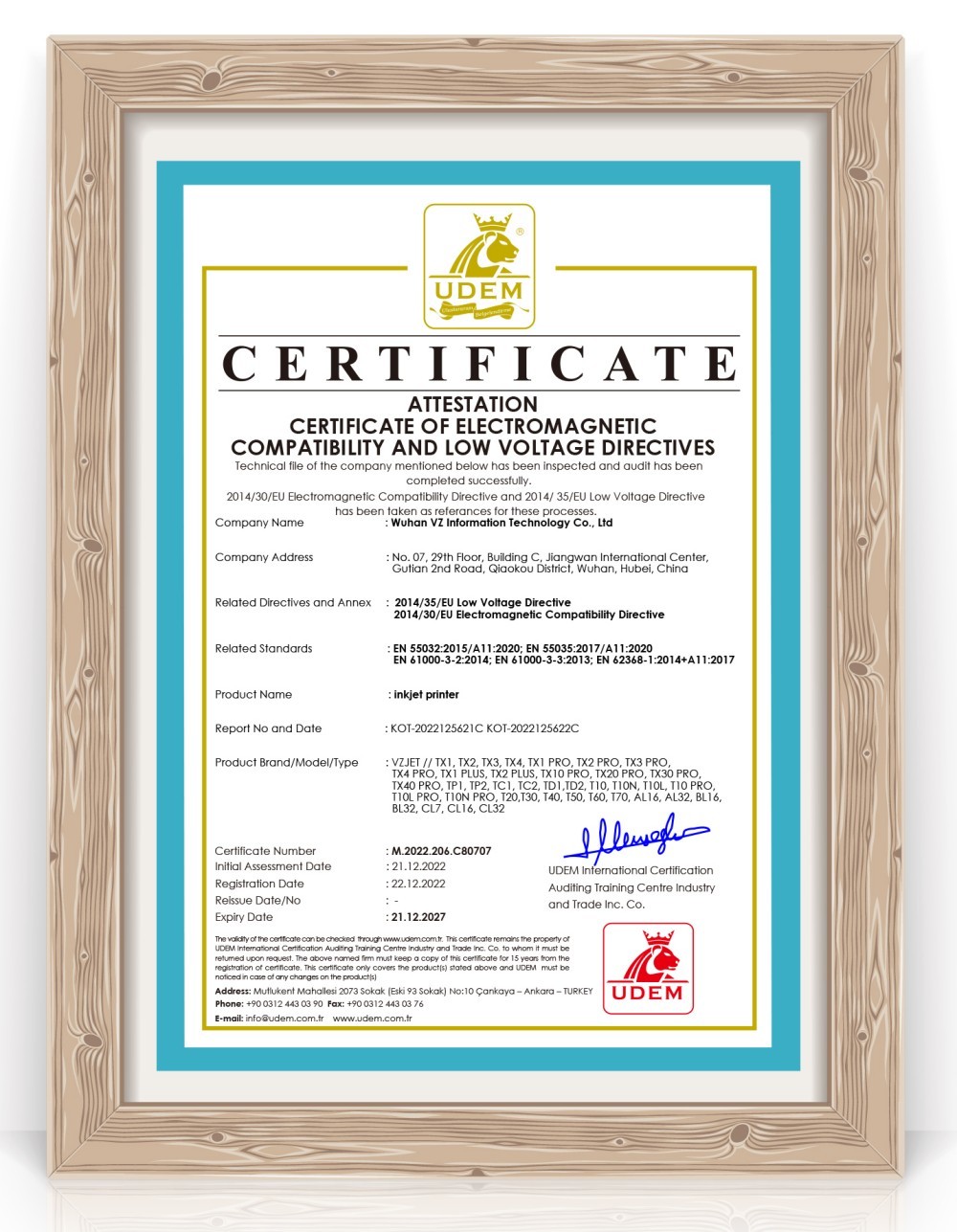 Honor & Certificates