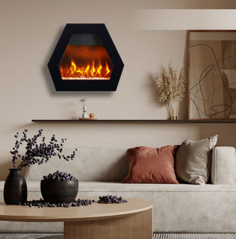 20" Wall Mounted Fireplace