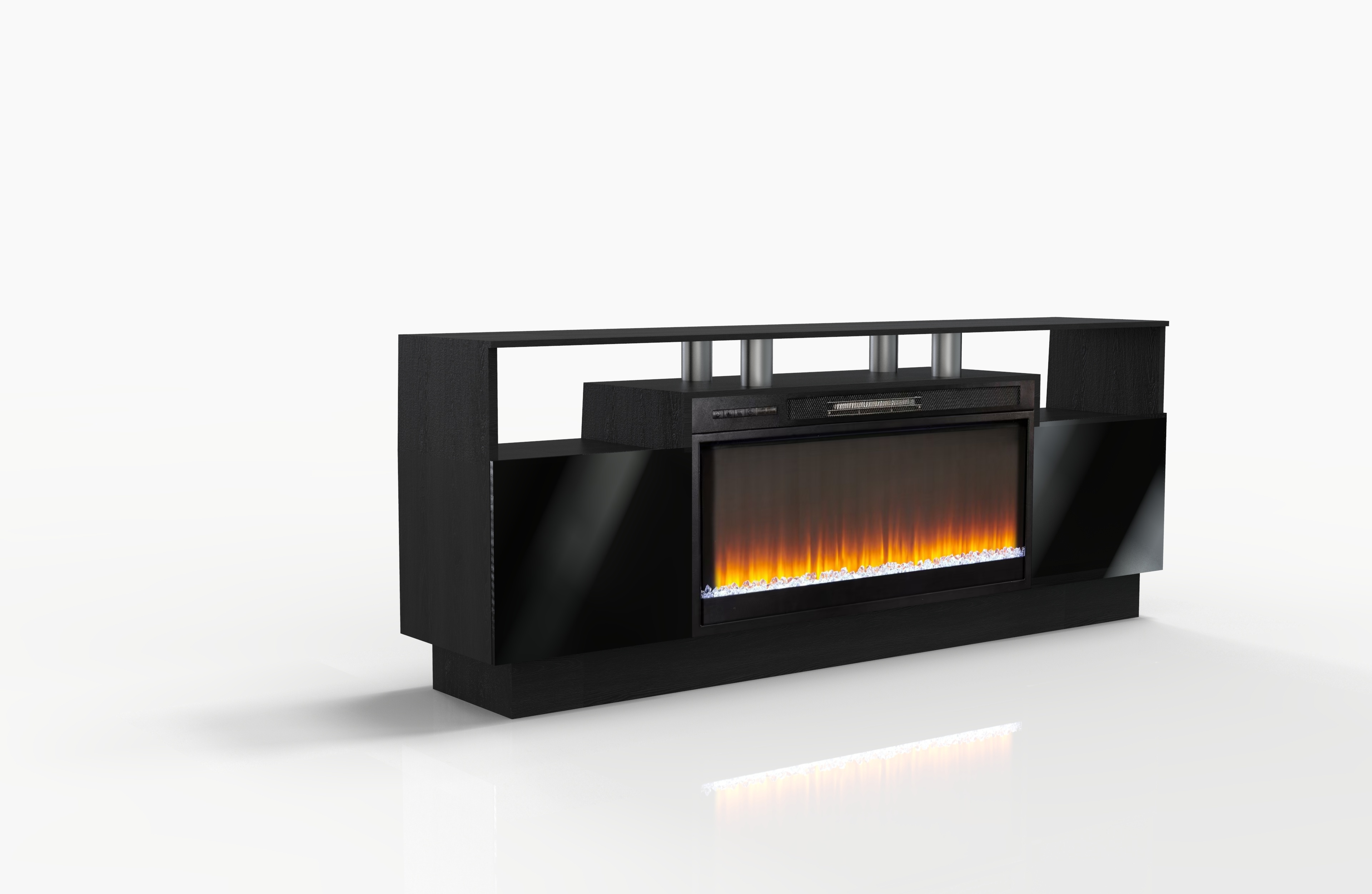 Entertainment Center TV Stand with Fireplace