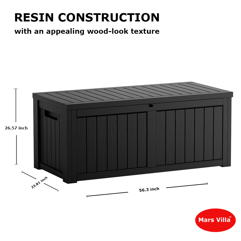 119 Gal Plastic Garden Deck Storage Box