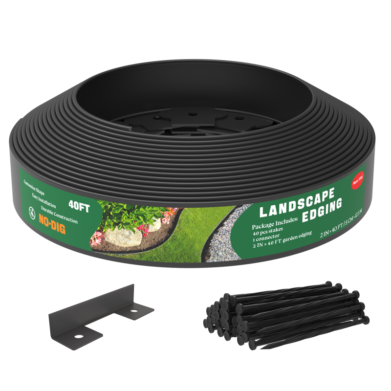 2 Inch Tall Lawn Edging 40 FT Garden Edging