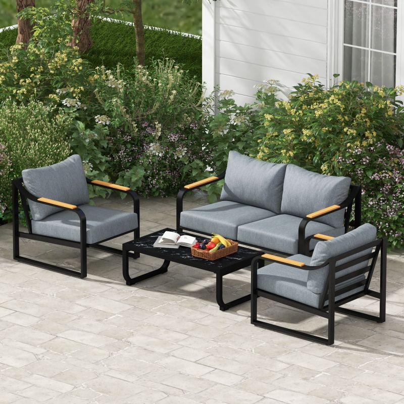 Metal Patio Furniture Set Conversation Set