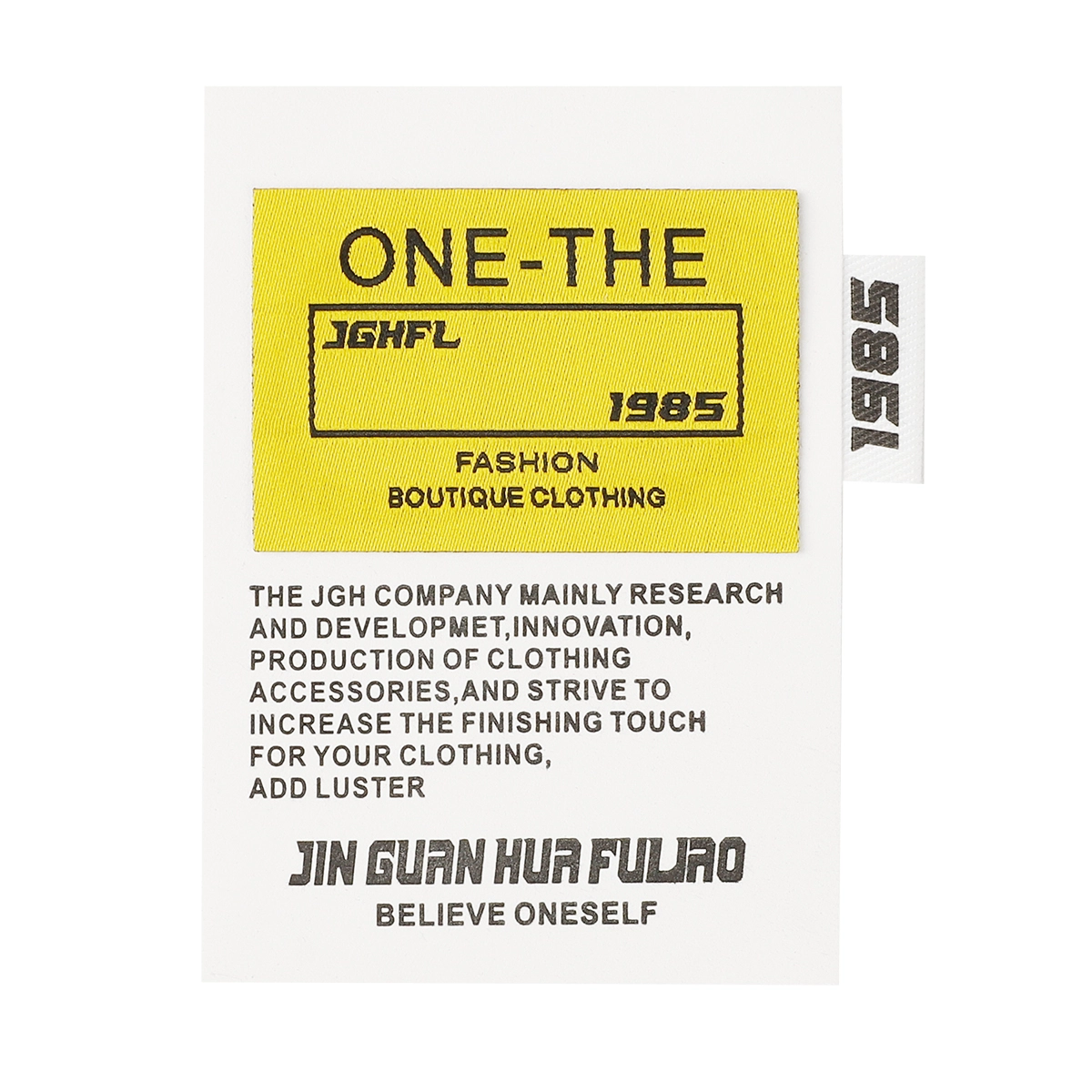Combination decorative label